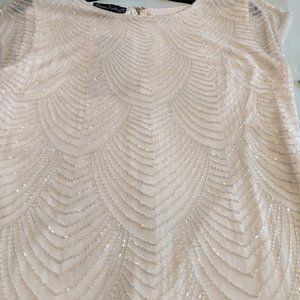 Size 6 Beaded silk shell dress